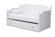 Load image into Gallery viewer, Baxton Studio Millie Cottage Farmhouse Grey Finished Wood Twin Size Daybed with Trundle