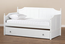 Load image into Gallery viewer, Baxton Studio Millie Cottage Farmhouse Grey Finished Wood Twin Size Daybed with Trundle