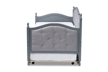 Load image into Gallery viewer, Baxton Studio Marlie Classic and Traditional Grey Fabric Upholstered Grey Finished Wood Twin Size Daybed with Trundle