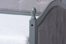 Load image into Gallery viewer, Baxton Studio Marlie Classic and Traditional Grey Fabric Upholstered Grey Finished Wood Twin Size Daybed with Trundle