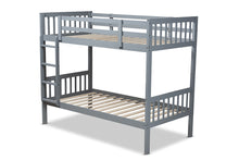 Load image into Gallery viewer, Baxton Studio Jude Modern and Contemporary Grey Finished Wood Twin Size Bunk Bed