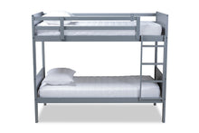 Load image into Gallery viewer, Baxton Studio Elsie Modern and Contemporary Grey Finished Wood Twin Size Bunk Bed