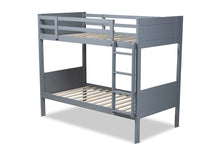Load image into Gallery viewer, Baxton Studio Elsie Modern and Contemporary Grey Finished Wood Twin Size Bunk Bed