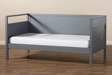 Load image into Gallery viewer, Baxton Studio Cintia Cottage Farmhouse Grey Finished Wood Twin Size Daybed