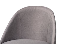 Load image into Gallery viewer, Baxton Studio Carra Mid-Century Modern Grey Fabric Upholstered Walnut-Finished Wood Swivel Bar Stool Set of 2