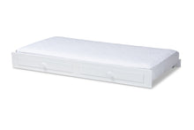 Load image into Gallery viewer, Baxton Studio Cintia Cottage Farmhouse White Finished Wood Twin Size Trundle