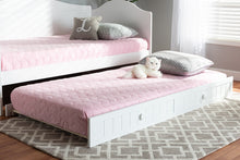 Load image into Gallery viewer, Baxton Studio Neves Cottage Farmhouse White Finished Wood Twin Size Trundle