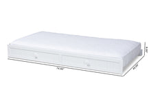 Load image into Gallery viewer, Baxton Studio Neves Cottage Farmhouse White Finished Wood Twin Size Trundle