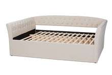 Load image into Gallery viewer, Baxton Studio Delora Modern and Contemporary Beige Fabric Upholstered Queen Size Daybed