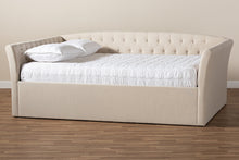 Load image into Gallery viewer, Baxton Studio Delora Modern and Contemporary Beige Fabric Upholstered Queen Size Daybed