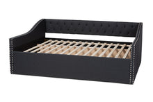 Load image into Gallery viewer, Baxton Studio Haylie Modern and Contemporary Dark Grey Fabric Upholstered Queen Size Daybed