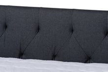 Load image into Gallery viewer, Baxton Studio Haylie Modern and Contemporary Dark Grey Fabric Upholstered Queen Size Daybed