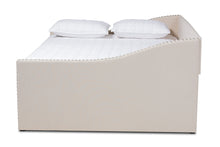 Load image into Gallery viewer, Baxton Studio Haylie Modern and Contemporary Beige Fabric Upholstered Queen Size Daybed