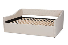 Load image into Gallery viewer, Baxton Studio Haylie Modern and Contemporary Beige Fabric Upholstered Queen Size Daybed