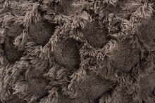 Load image into Gallery viewer, Baxton Studio Asuka Moroccan Inspired Taupe Handwoven Cotton Fringe Pouf Ottoman