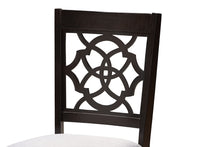 Load image into Gallery viewer, Baxton Studio Alma Modern and Contemporary Grey Fabric Upholstered and Dark Brown Finished Wood 5-Piece Dining Set