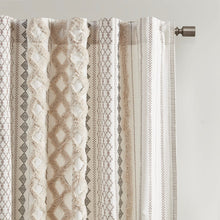 Load image into Gallery viewer, Imani Cotton Printed Window Panel With Chenille Stripe And Lining II40-1180 By Olliix