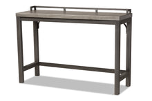 Load image into Gallery viewer, Baxton Studio Noll Modern and Contemporary Grey Fabric Upholstered 3-Piece Multipurpose Metal Counter Table Set