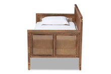 Load image into Gallery viewer, Baxton Studio Toveli Vintage French Inspired Ash Wanut Finished Wood and Synthetic Rattan Daybed