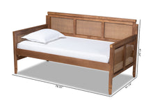 Load image into Gallery viewer, Baxton Studio Toveli Vintage French Inspired Ash Wanut Finished Wood and Synthetic Rattan Daybed