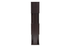 Load image into Gallery viewer, Baxton Studio Riva Modern and Contemporary Dark Brown Finished Geometric Wood Bookshelf