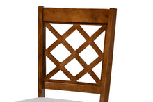 Load image into Gallery viewer, Baxton Studio Adara Modern and Contemporary Grey Fabric Upholstered and Walnut Brown Finished Wood 5-Piece Dining Set