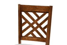 Load image into Gallery viewer, Baxton Studio Alena Modern and Contemporary Grey Fabric Upholstered and Walnut Brown Finished Wood 5-Piece Dining Set