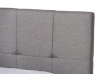 Load image into Gallery viewer, Baxton Studio Netti Light Grey Fabric Upholstered 2-Drawer Queen Size Platform Storage Bed