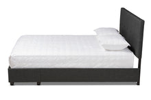 Load image into Gallery viewer, Baxton Studio Netti Dark Grey Fabric Upholstered 2-Drawer King Size Platform Storage Bed