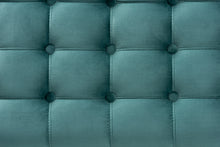 Load image into Gallery viewer, Baxton Studio Kaylee Modern and Contemporary Teal Blue Velvet Fabric Upholstered Button-Tufted Storage Ottoman Bench