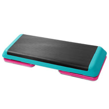 Load image into Gallery viewer, 43 Inch Adjustable Trainer Aerobic Stepper with Risers