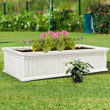 Load image into Gallery viewer, 2 PCS Raised Garden Rectangle Plant Box-White
