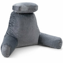 Load image into Gallery viewer, Reading Pillow TV Bed Rest Memory Foam with Arms Rests Neck Roll Back Support
