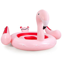 Load image into Gallery viewer, 6 People Inflatable Flamingo Floating Island with 6 Cup Holders for Pool and River