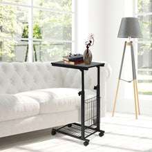 Load image into Gallery viewer, Height Adjustable Sofa Side Snack End Slide Table