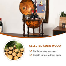 Load image into Gallery viewer, 23 Inch Globe Wine Bar Stand for Dining Room and Living Room-Coffee