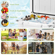 Load image into Gallery viewer, 55 Quart Cooler Portable Ice Chest with Cutting Board Basket for Camping