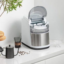 Load image into Gallery viewer, Countertop Ice Maker 26.5lbs/Day with Self-Cleaning Function and Flip Lid-White