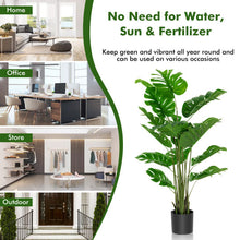 Load image into Gallery viewer, 2 Pieces 5 Feet Artificial Monstera Tree Set