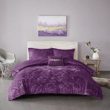 Load image into Gallery viewer, Olliix Felicia 100% Polyester Crushed Comforter Set By Intelligent Design ID10-1978