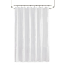Load image into Gallery viewer, Arlo Super Waffle Textured Solid Shower Curtain MP70-6824A
