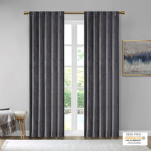 Load image into Gallery viewer, Colt Room Darkening Poly Velvet Rod Pocket/Back Tab Window Panel Pair 5DS40-0227 By Olliix