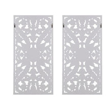 Load image into Gallery viewer, Madison Park Botanical Wood Panel Carved Wall Panel 2 Piece Set MP95B-0230 By Olliix