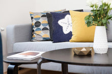 Load image into Gallery viewer, Anne Home - Blue Pillow White Star