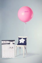 Load image into Gallery viewer, Anne Home - Blue Pillow White Star