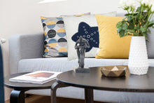 Load image into Gallery viewer, Anne Home - White Pillow Blue Star
