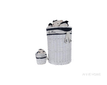 Load image into Gallery viewer, Anne Home - Set of 4 Oval Willow Baskets With Bear Design