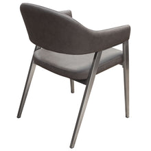 Load image into Gallery viewer, Adele Set of Two Dining/Accent Chairs in Grey Leatherette w/ Brushed Stainless Steel Leg by Diamond Sofa