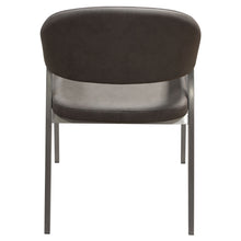 Load image into Gallery viewer, Adele Set of Two Dining/Accent Chairs in Grey Leatherette w/ Brushed Stainless Steel Leg by Diamond Sofa