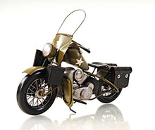 Load image into Gallery viewer, 1942 Yellow Motorcycle 1:12